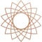 Ekena Millwork Eleanor Wood Fretwork Pierced Ceiling Medallion, Cherry, 34"OD x 13 1/8"ID x 1/4"T CMWP34X34X0250EACH - alternate 1